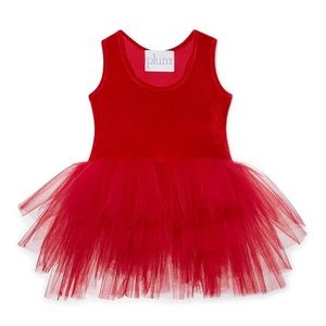 NWT iloveplum velvet B.A.E tutu dress 1Y